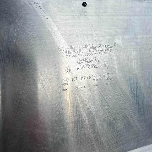 Vintage Salton Hotray Hot Tray Food Warmer Mid Century Modern - Picture 5 of 13